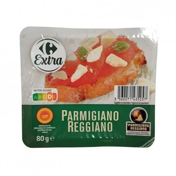 Escamas de parmesano Carrefour Extra 80 g. - 0.08 kg - Imagen del producto en Findit