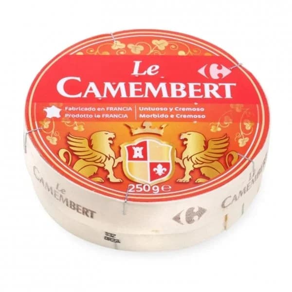 Queso camembert cremoso Carrefour 250 g - 0.25 kg - Imagen del producto en Findit