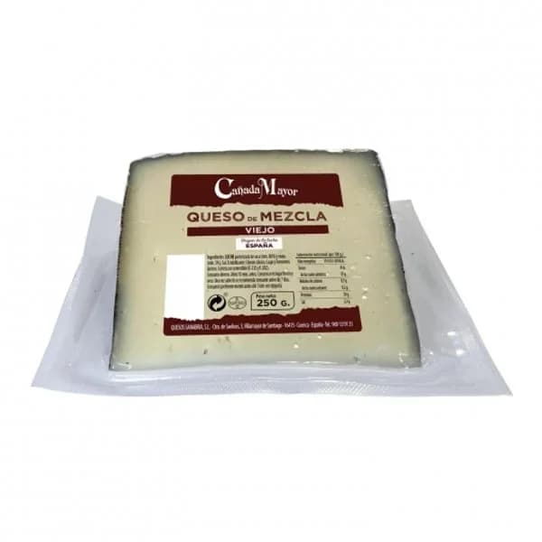 Queso de mezcla viejo en cuña Cañada Mayor 250 g. - 0.25 kg - Imagen del producto en Findit