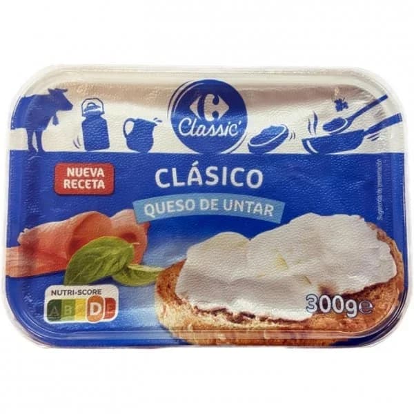 Queso de untar clásico Carrefour Classic 300 g. - 0.3 kg - Imagen del producto en Findit