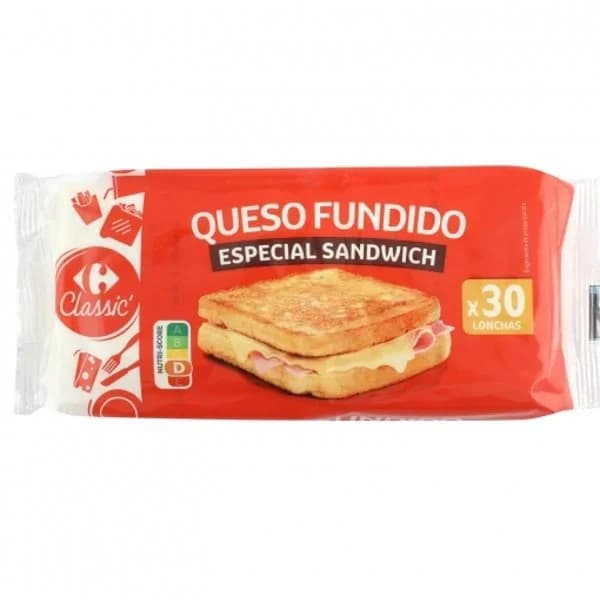 Queso Fundido en Lonchas Carrefour Classic 555 g. - 0.56 kg - Imagen del producto en Findit