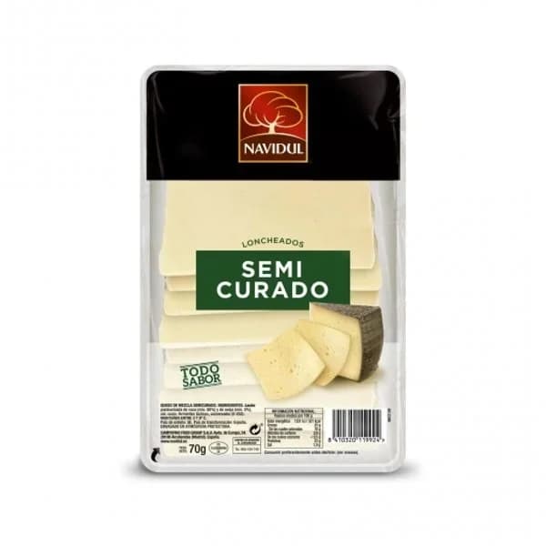 Queso semicurado en lonchas Navidul 70 g. - 0.07 kg - Imagen del producto en Findit