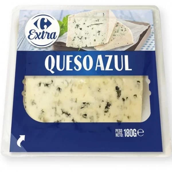 Queso azul semicurado Carrefour Extra cuña de 180 g - 0.18 kg - Imagen del producto en Findit