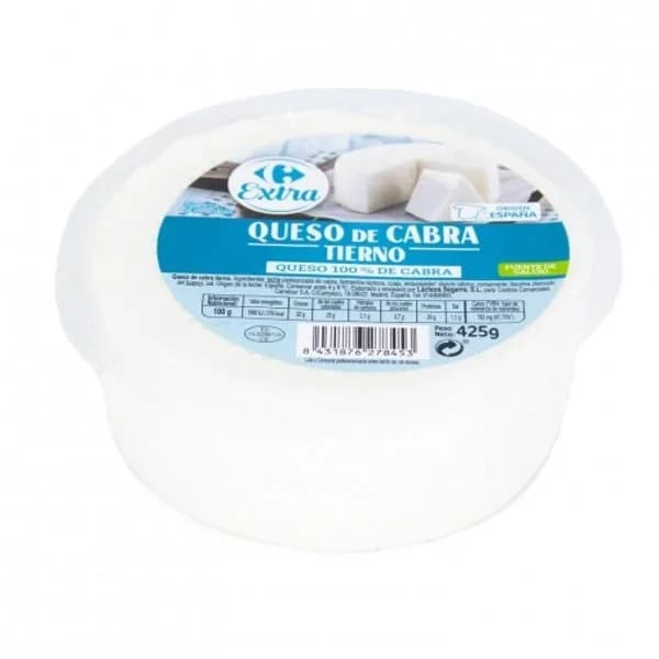 Queso de cabra tierno mini Carrefour 425 g - 0.43 kg - Imagen del producto en Findit