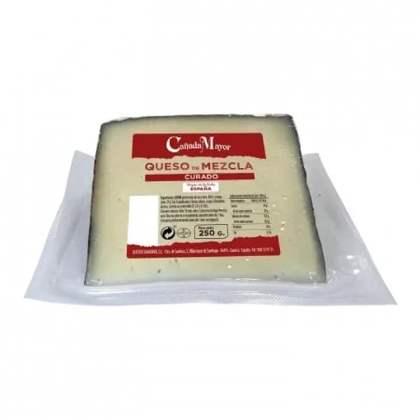 Queso de mezcla curado Cañada Mayor 250 g. - 0.25 kg - Imagen del producto en Findit
