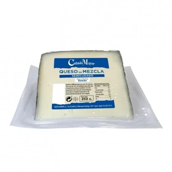 Queso de mezcla semicurado Cañada Mayor 250 g. - 0.25 kg - Imagen del producto en Findit