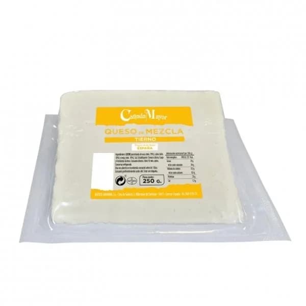 Queso de mezcla tierno Cañada Mayor 250 g. - 0.25 kg - Imagen del producto en Findit