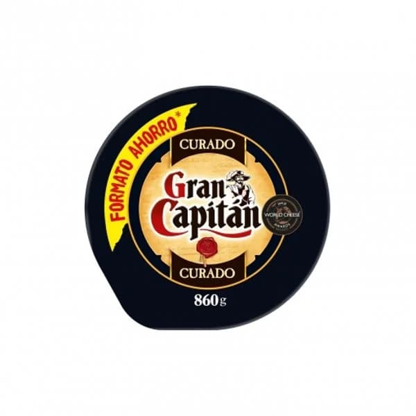 Queso de mezcla curado Gran Capitán pieza de 860 g - 0.86 kg - Imagen del producto en Findit