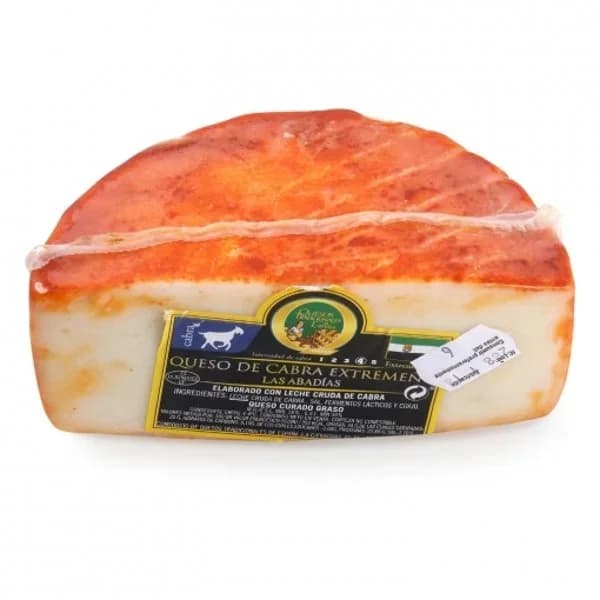 Queso de cabra curado graso corteza al pimentón Quesos Tradicionales de España 450 g aprox - 0.45 kg - Imagen del producto en Findit