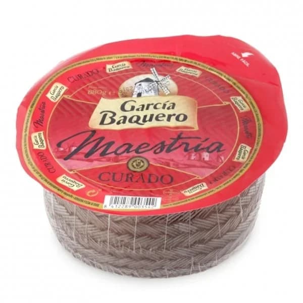 Queso curado mezcla mini al vacio García Baquero pieza de 880 g - 0.88 kg - Imagen del producto en Findit
