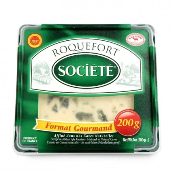 Queso azul roquefort Societé Lactalis cuña 200 g - 0.2 kg - Imagen del producto en Findit