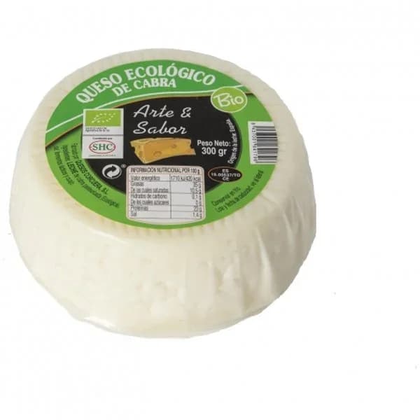 Queso de cabra tierno ecológico Arte y Sabor 300 g - 0.3 kg - Imagen del producto en Findit