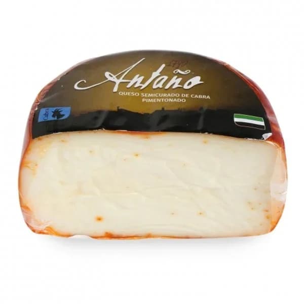 Queso semicurado de cabra pimientonado Antaño 1/2 pieza 400 g aprox - 1 ud - Imagen del producto en Findit
