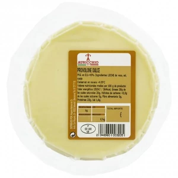 Queso provolone dulce Auricchio Hispano Italiana 200 g - 0.2 kg - Imagen del producto en Findit
