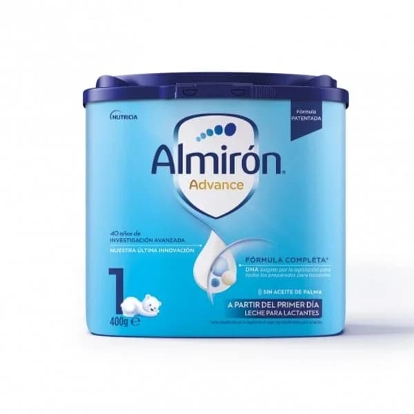 Leche infantil para lactantes desde el primer día en polvo Almirón Advance 1 sin aceite de palma lata 400 g. - 0.4 kg - Imagen del producto en Findit