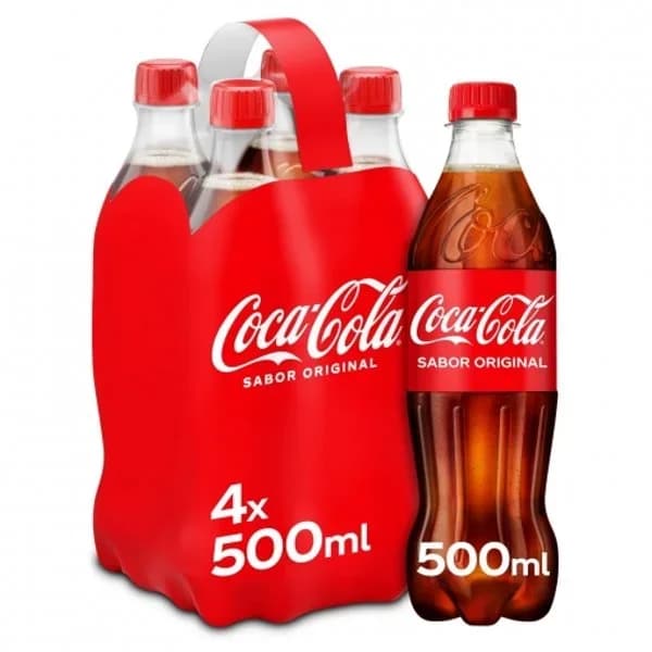 Coca Cola pack 4 botellas 50 cl. - 2 l - Imagen del producto en Findit