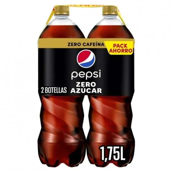 Pepsi zero azúcar zero cafeína pack de 2 botellas de 1,75 cl. - 3.48 l - Imagen del producto en Findit