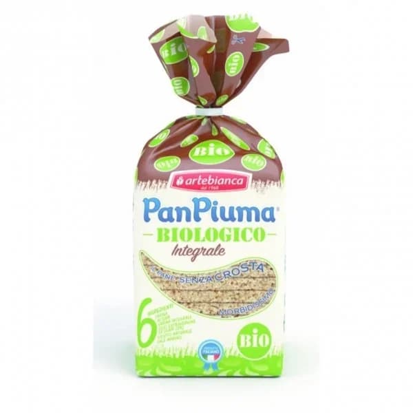 Pan de molde integral sin corteza ecológico Artebianca sin lactosa 400 g. - 0.4 kg - Imagen del producto en Findit