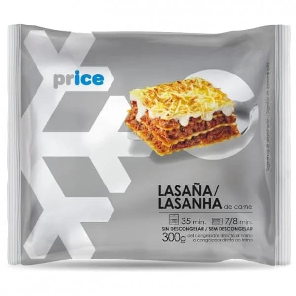 Lasaña de Carne Price 300 g. - 0.3 kg - Imagen del producto en Findit