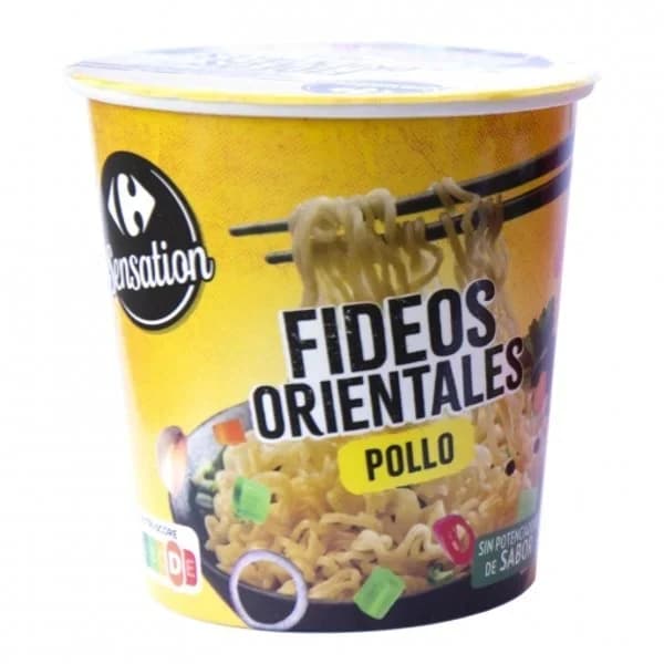 Fideos orientales de pollo Sensation Carrefour 65 g. - 0.06 kg - Imagen del producto en Findit