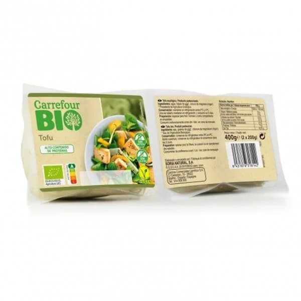 Tofu natural ecológico Carrefour Bio 400 g. - 0.4 kg - Imagen del producto en Findit