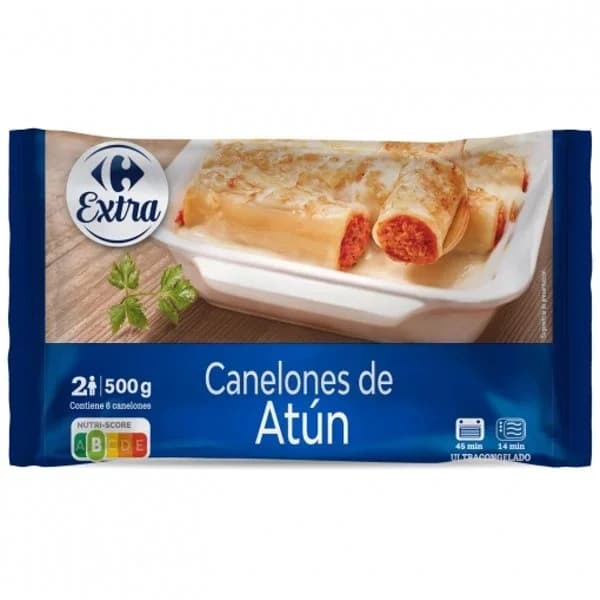 Canelones de atún Carrefour Extra 500 g. - 0.5 kg - Imagen del producto en Findit