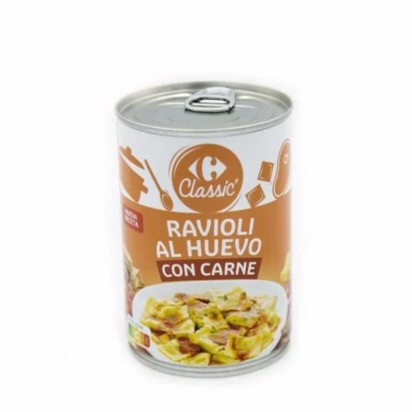 Raviolis al huevo con carne Classic Carrefour 420 g. - 0.42 kg - Imagen del producto en Findit