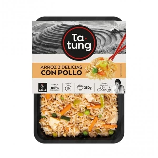 Arroz 3 delicias con pollo Ta-Tung 250 g. - 0.25 kg - Imagen del producto en Findit
