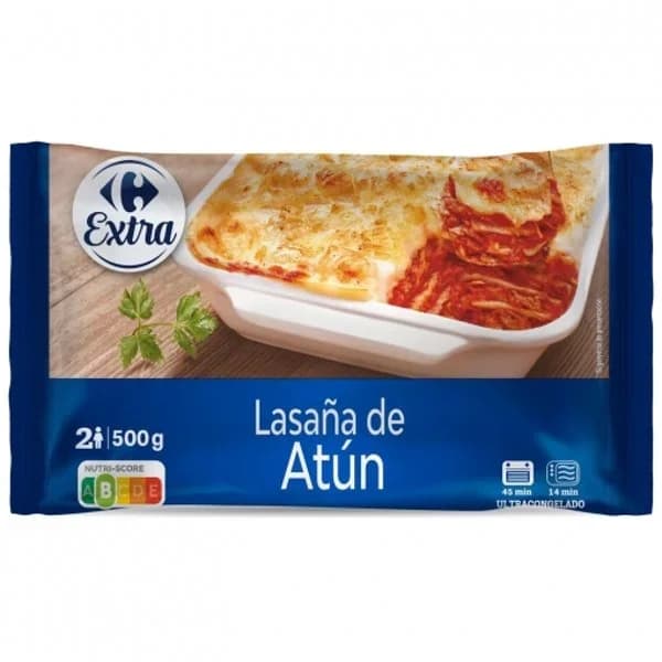 Lasaña de atún Carrefour Extra 500 g. - 0.5 kg - Imagen del producto en Findit