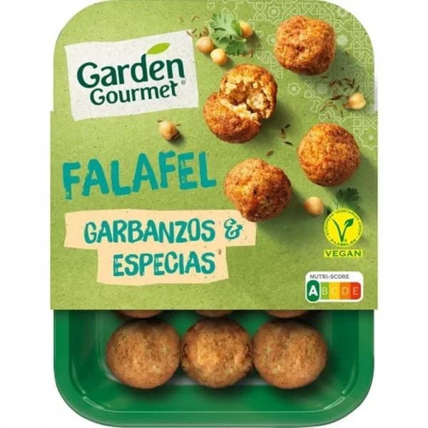 Falafel a base de garbanzos y hortalizas vegano Garden Gourmet 190 g. - 0.19 kg - Imagen del producto en Findit