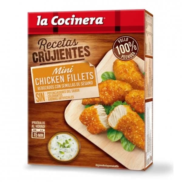 Mini chicken fillets Recetas Crujientes La Cocinera 250 g. - 1 ud - Imagen del producto en Findit