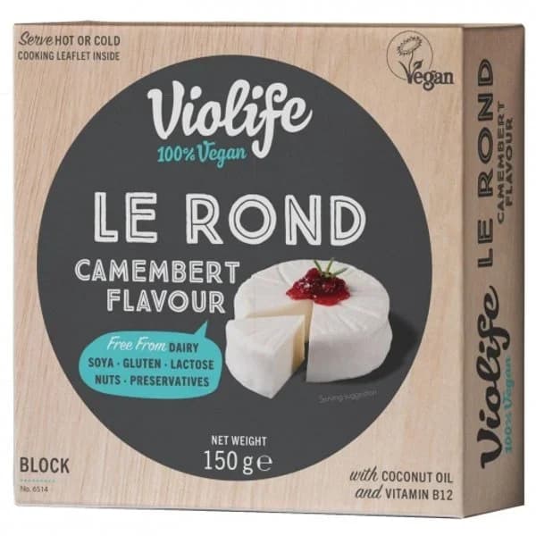 Preparado de aceite de coco sabor camembert Le Rond Violife sin gluten y sin lactosa 150 ml. - 0.15 kg - Imagen del producto en Findit