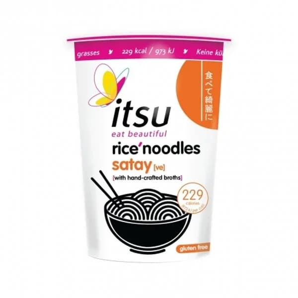 Fideos de arroz satay Itsu sin gluten 84 g. - 0.06 kg - Imagen del producto en Findit