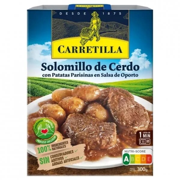 Solomillo de cerdo con patatas parisinas al oporto Carretilla 300 g. - 0.3 kg - Imagen del producto en Findit