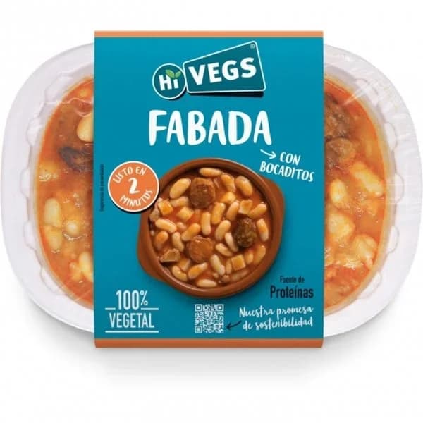 Fabada con bocaditos Hi Vegs! sin gluten 300 g. - 1 ud - Imagen del producto en Findit