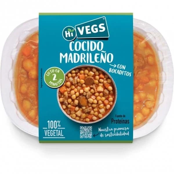 cocido madrileño con bocaditos Hi Vegs! sin gluten 300 g. - 1 ud - Imagen del producto en Findit