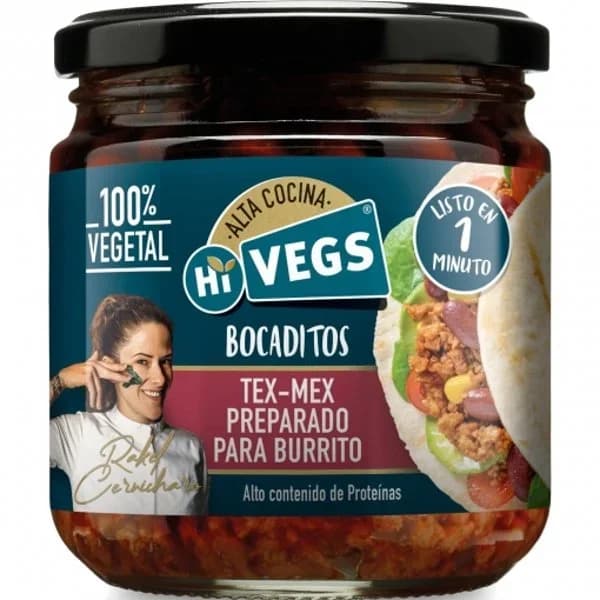 Bocaditos Tex-Mex preparado para burrito Hi Vegs 290 g. - 1 ud - Imagen del producto en Findit