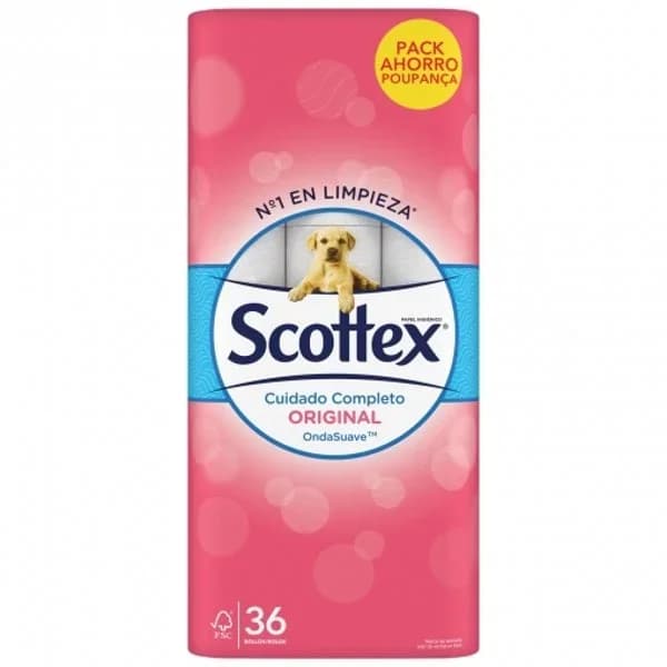 Papel higiénico Original Scottex 36 rollos. - 36.28 ud - Imagen del producto en Findit