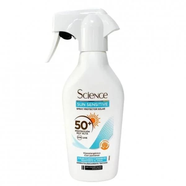 Spray protector solar pieles sensibles SPF50+ Science Les Cosmétiques 250 ml. - 0.25 l - Imagen del producto en Findit