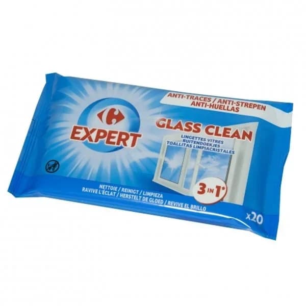Toallitas limpiacristales Carrefour Expert 20 ud. - 18.8 ud - Imagen del producto en Findit