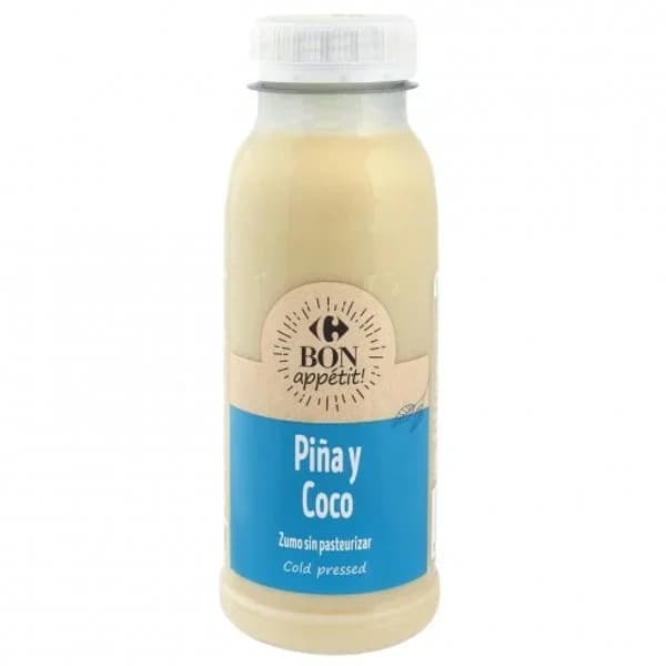 Zumo de piña y coco Carrefour botella 250 ml - 0.25 l - Imagen del producto en Findit