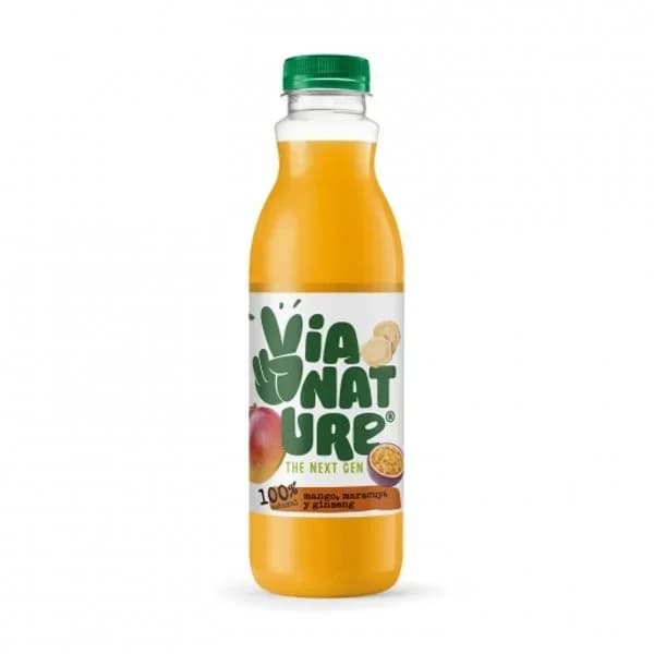 Zumo de mango, maracuyá y ginseng Via Nature botella 75 cl. - 0.75 l - Imagen del producto en Findit