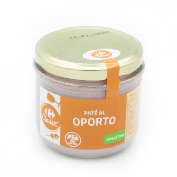Paté al Oporto Classic Carrefour sin gluten y sin lactosa 160 g. - 0.16 kg - Imagen del producto en Findit
