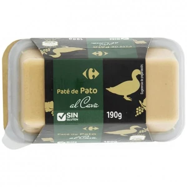 Paté de pato al cava Carrefour sin gluten 190 g. - 0.19 kg - Imagen del producto en Findit