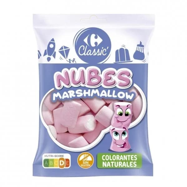 Espumas dulces Marshmallow Classic Carrefour sin gluten 200 g. - 0.2 kg - Imagen del producto en Findit