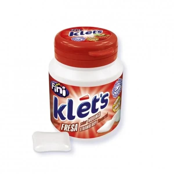 Chicles de fresa Klét's Fini sin gluten 100 g. - 0.1 kg - Imagen del producto en Findit