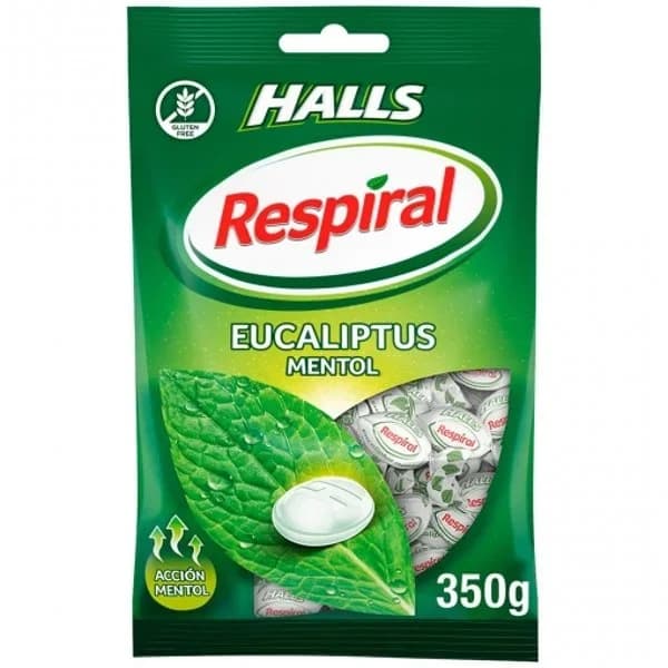 Caramelos sabor menta Respiral sin gluten 350 g. - 0.35 kg - Imagen del producto en Findit