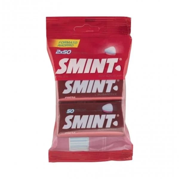 Caramelos sabor fresa Smint pack de 2 paquetes de 50 ud. - 0.07 kg - Imagen del producto en Findit