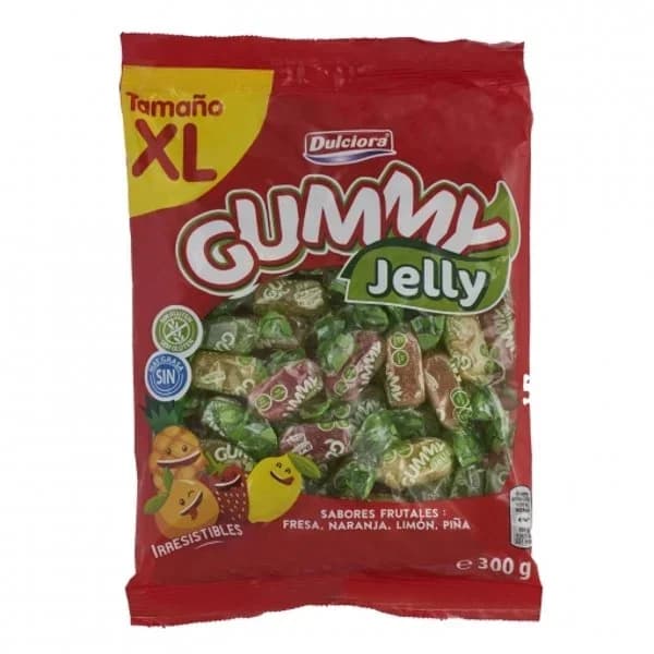 Gummy Jelly de goma sabores frutales Dulciora sin gluten 300 g. - 0.3 kg - Imagen del producto en Findit