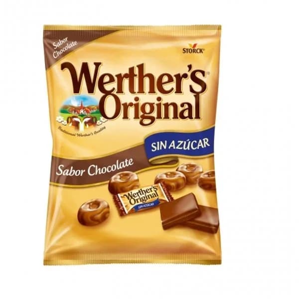 Caramelos sabor chocolate Wherther's Original sin azúcar 60 g. - 0.06 kg - Imagen del producto en Findit